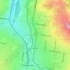 North Toowoomba topographic map, elevation, terrain