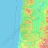 Siuslaw National Forest topographic map, elevation, terrain