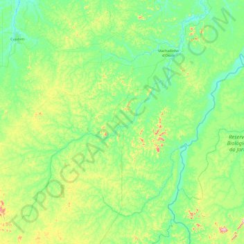 Vale do Anari topographic map, elevation, terrain
