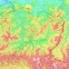 Baztan-Bidasoa topographic map, elevation, terrain