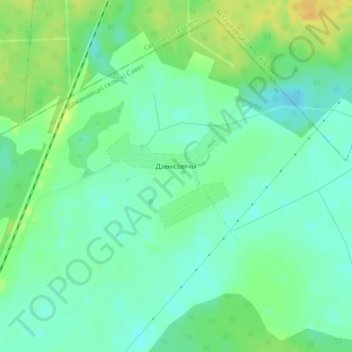 Денисовичи topographic map, elevation, terrain