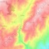 Tinhela topographic map, elevation, terrain