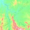 Paranã topographic map, elevation, terrain