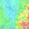 Glastonbury topographic map, elevation, terrain