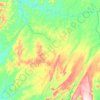 Pindorama do Tocantins topographic map, elevation, terrain