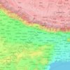 Ganges topographic map, elevation, terrain