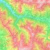 Méolans-Revel topographic map, elevation, terrain