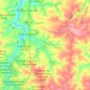 Talhado topographic map, elevation, terrain