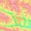 丹凤县 topographic map, elevation, terrain