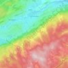 Les Villedieu topographic map, elevation, terrain
