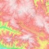 Cajamarca topographic map, elevation, terrain