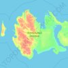 Kotelny Island topographic map, elevation, terrain