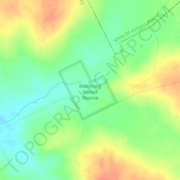Wattening Nature Reserve topographic map, elevation, terrain