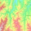 Arboledas topographic map, elevation, terrain
