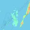 Maluku Tenggara topographic map, elevation, terrain