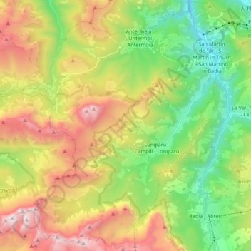 St. Martin in Thurn topographic map, elevation, terrain