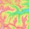 Aragnouet topographic map, elevation, terrain