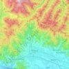 Pistoia topographic map, elevation, terrain