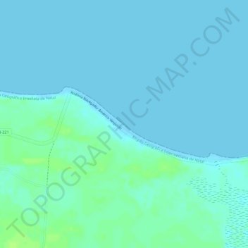 Praia de Tourinhos topographic map, elevation, terrain