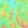 Kiewa River topographic map, elevation, terrain