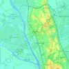 Insein District topographic map, elevation, terrain
