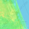 Palm Coast topographic map, elevation, terrain