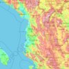 Albania topographic map, elevation, terrain