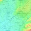 Hajdú-Bihar vármegye topographic map, elevation, terrain