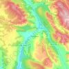 Huélamo topographic map, elevation, terrain