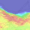 Mazandaran Province topographic map, elevation, terrain
