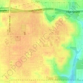Steeple Chase topographic map, elevation, terrain