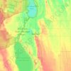 Rainbow topographic map, elevation, terrain