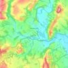 Whitbourne topographic map, elevation, terrain