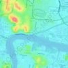 Hamilton topographic map, elevation, terrain