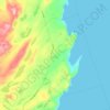 Flatrock topographic map, elevation, terrain