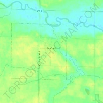 Seaforth topographic map, elevation, terrain