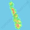 Insel Hochland topographic map, elevation, terrain