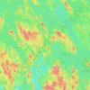 Konnevesi topographic map, elevation, terrain