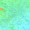Madurai topographic map, elevation, terrain