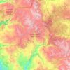 Ansel Adams Wilderness topographic map, elevation, terrain