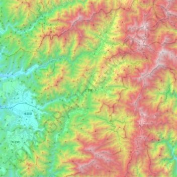 仁愛鄉 topographic map, elevation, terrain