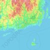 South County topographic map, elevation, terrain
