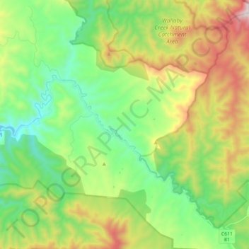 Tubbut topographic map, elevation, terrain