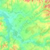 Općina Nova Rača topographic map, elevation, terrain