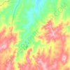 Cow Flat topographic map, elevation, terrain