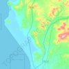 Guadalupito topographic map, elevation, terrain
