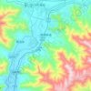 柳梧街道 topographic map, elevation, terrain