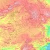 Kastilien-La Mancha topographic map, elevation, terrain