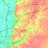 Collinsville topographic map, elevation, terrain