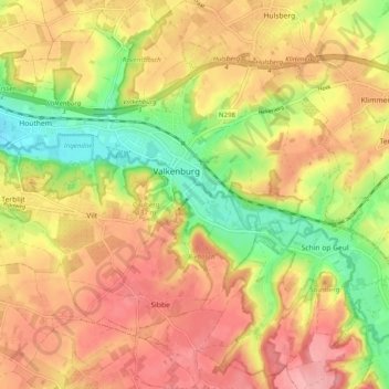 Falkenburg topographic map, elevation, terrain